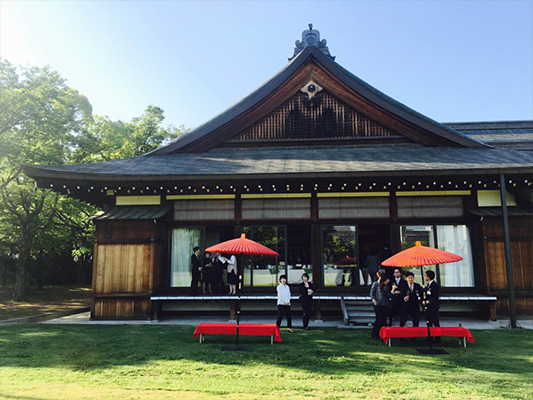 大阪城西ノ丸庭園　大阪迎賓館レセプションパーティー♪